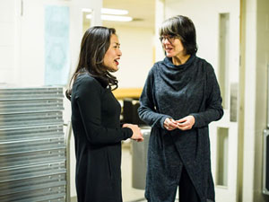 Melissa Fung with Host Laurie Brown in Toronto